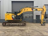 2013 Caterpillar 320E LRR crawler excavator, side view