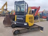 2017 Komatsu PC40MR mini excavator, front three-quarter view
