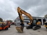 2017 Hyundai HX330 NL crawler excavator, front three-quarter view