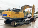 2018 XCMG XE210U crawler excavator, rear three-quarter view
