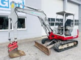 2005 Takeuchi TB135 mini excavator, side view