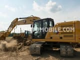 Caterpillar 320GC crawler excavator, side view
