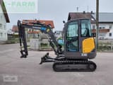2017 Volvo EC35D mini excavator, side view