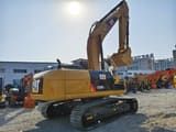 2023 Caterpillar 326D2L crawler excavator, rear three-quarter view