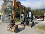 2018 CASE CX75C SR crawler excavator, front three-quarter view