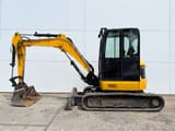 2018 JCB 48Z-1 mini excavator, side view