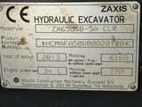 2013 Hitachi ZX65USB-5A CLR mini excavator identification plate