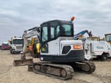 2013 Bobcat E60 mini excavator, rear three-quarter view