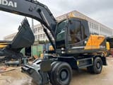 2023 Hyundai R210W-9T wheel excavator, front three-quarter view