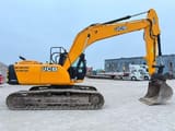 2015 JCB JS220LC crawler excavator, side profile view