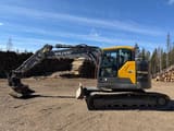 2017 Volvo ECR145EL crawler excavator, side view