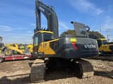 Volvo EC290 crawler excavator, rear three-quarter view