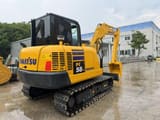 2022 Komatsu PC58 crawler excavator, rear three-quarter view