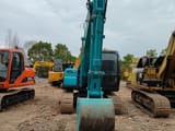 Kobelco SK140-8 crawler excavator, front view