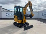 2026 Shantui SE20 mini excavator, front three-quarter view