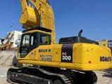 2023 Komatsu PC300-7 crawler excavator, rear three-quarter view