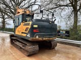 2021 Hyundai HX140LC crawler excavator, rear three-quarter view