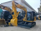 2017 Komatsu PC60-8 mini excavator, front three-quarter view
