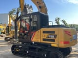 2021 Sany SY135C Pro crawler excavator, rear three-quarter view
