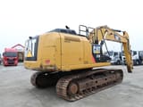 2014 Caterpillar 329ELN crawler excavator, rear three-quarter view