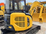 2020 Komatsu PC35MR mini excavator, rear three-quarter view