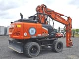 2021 Hitachi ZX180W-7 wheel excavator, rear three-quarter view