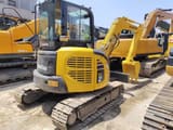 2018 Komatsu PC-55MR mini excavator, rear three-quarter view
