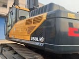 2024 Hyundai 350L VS crawler excavator, rear three-quarter view