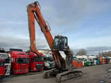 2010 Hitachi ZX350LC-3 crawler excavator, side view with cab riser