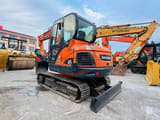 2022 Doosan DX60 crawler excavator, front three-quarter view