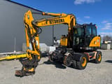 2015 Hydrema MX16 wheeled excavator, side view
