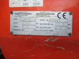 2014 Kubota U10-3 mini excavator identification plate
