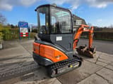 2016 Hitachi Zaxis 18 mini excavator, rear three-quarter view