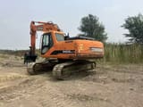 2008 Doosan DH225LC-7 crawler excavator, rear three-quarter view