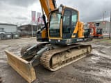 2018 Hyundai HX235 LCR crawler excavator, front three-quarter view