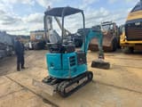 2017 Hitachi ZX17U mini excavator, rear three-quarter view