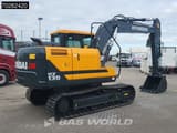 2025 Hyundai HX130 N crawler excavator, rear three-quarter view