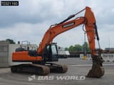 2018 Doosan DX255LC-5 crawler excavator, rear three-quarter view