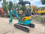 2024 Kubota U17 mini excavator, three-quarter front view