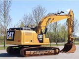 2018 Caterpillar 330FL crawler excavator, rear three-quarter view