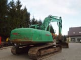 2008 JCB JS210 crawler excavator, rear three-quarter view