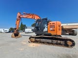 2019 Hitachi ZX225 crawler excavator, side profile view