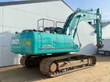 2015 Kobelco SK350LC-9 crawler excavator, rear three-quarter view