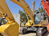 2025 Komatsu PC360-7 crawler excavator, front three-quarter view
