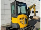 2017 Komatsu PC26MR-3 mini excavator, rear three-quarter view