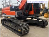 2024 Doosan DX300LC crawler excavator, rear three-quarter view