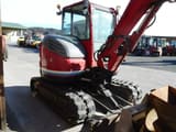 2015 Kobelco SK55SRX-6 mini excavator, rear three-quarter view