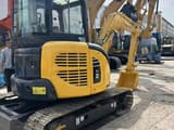 2024 Komatsu PC35MR-2 mini excavator, rear three-quarter view