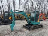 2022 Kubota U35 mini excavator, side view
