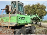 2008 Sennebogen 723 material handler, rear three-quarter view
